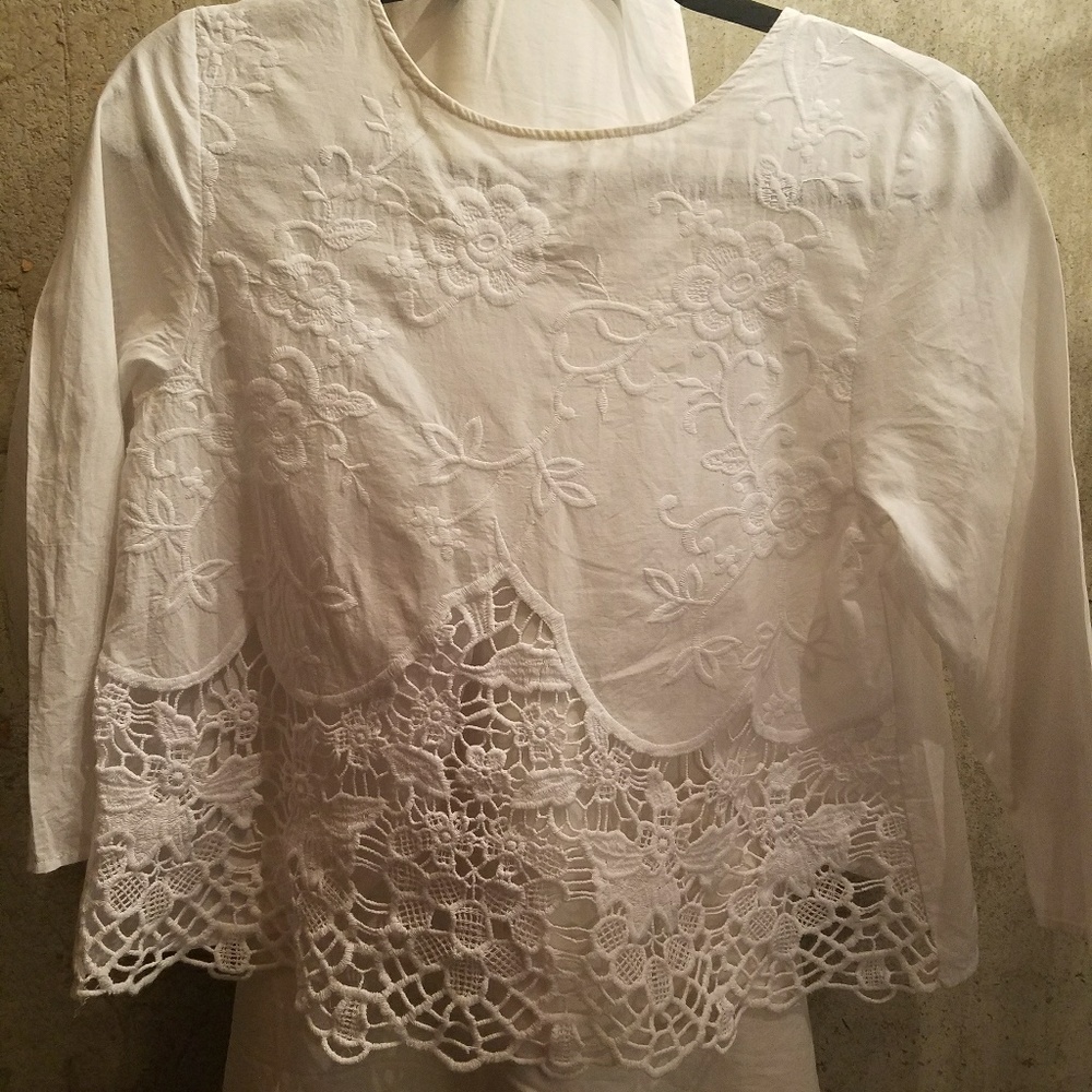 Laced white shirt